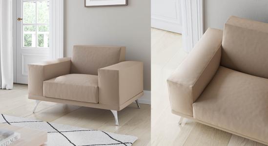 testCanapé SF‑2 1 places – revêtement eco‑cuir