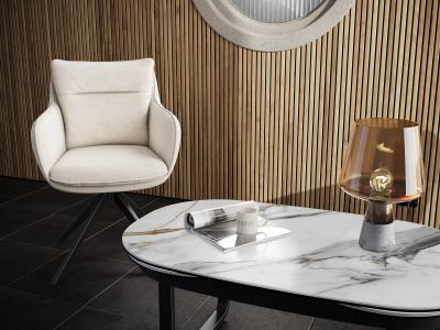 testChaise Belfast Blanc Cassé Akante par Bureau Tendance